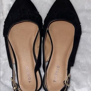 Torrid pointed toe slingback flats 7.5W